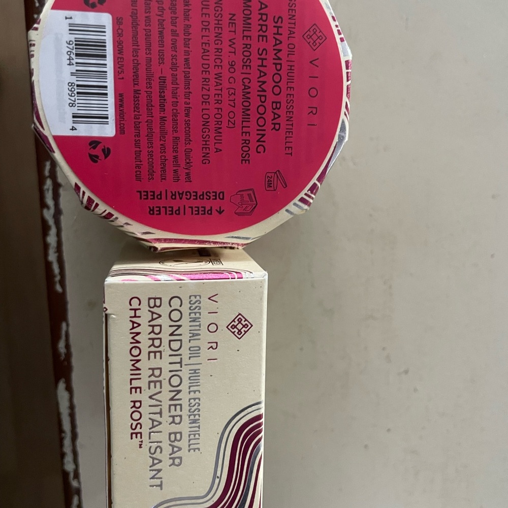 Viori Pink Shampoo Bar - Chamomile Rose